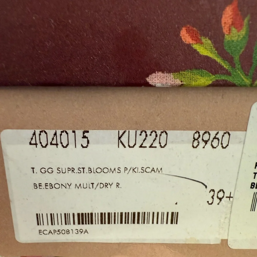 Gucci Pink Floral Flats Size 39+ - Picture 3 of 10